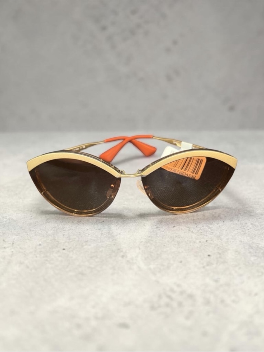 Prada NWT Cateye Gold NON-RXABLE Sunglasses​